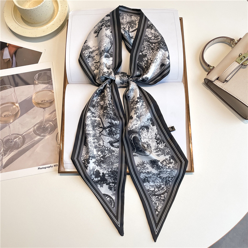 Luxury Bags Online - Luxe lange sjaal, dunne haarbandjes, dames