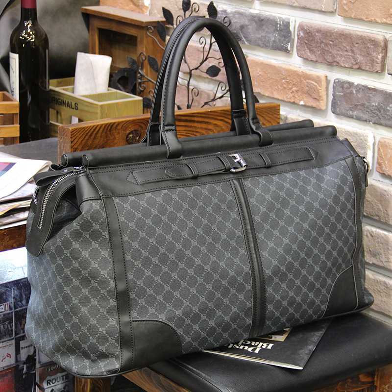 Luxury Tote Bags With Zipper - Mode geruite reistas Heren handtas Grote