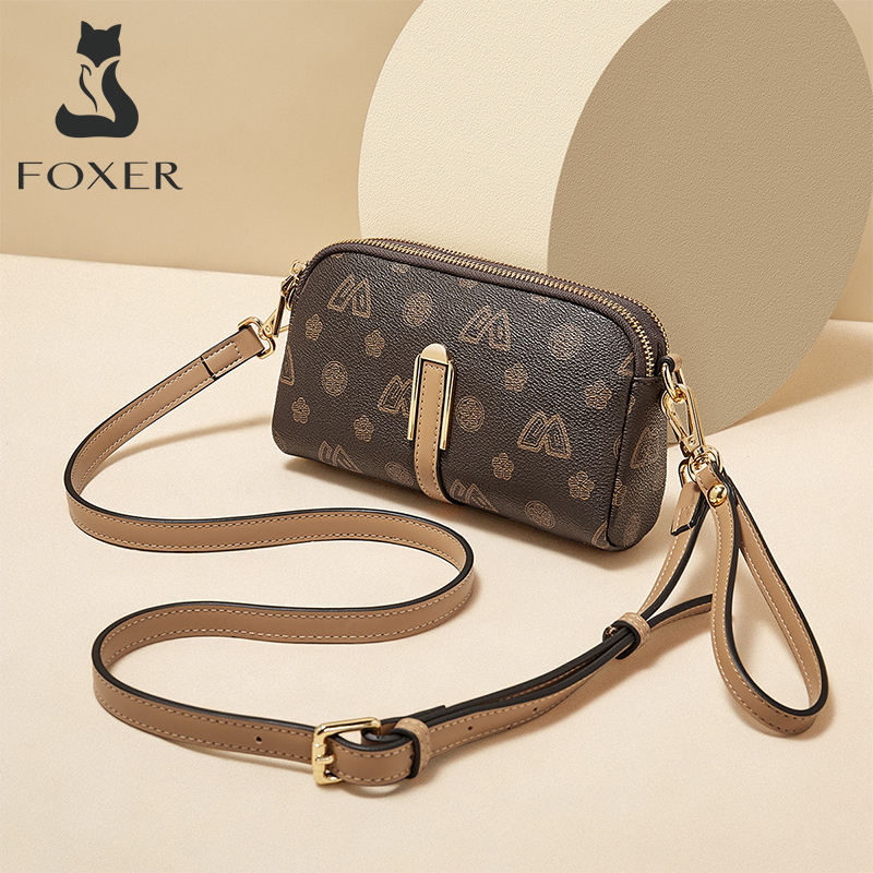 Luxury Bags Vip - FOXER Dames Kleine Crossbody Tas Schoudertas