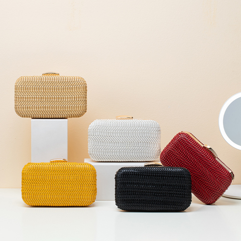 Casual Stro Damestas Gele Clut - Luxury Bags Consignment recensie en prijs