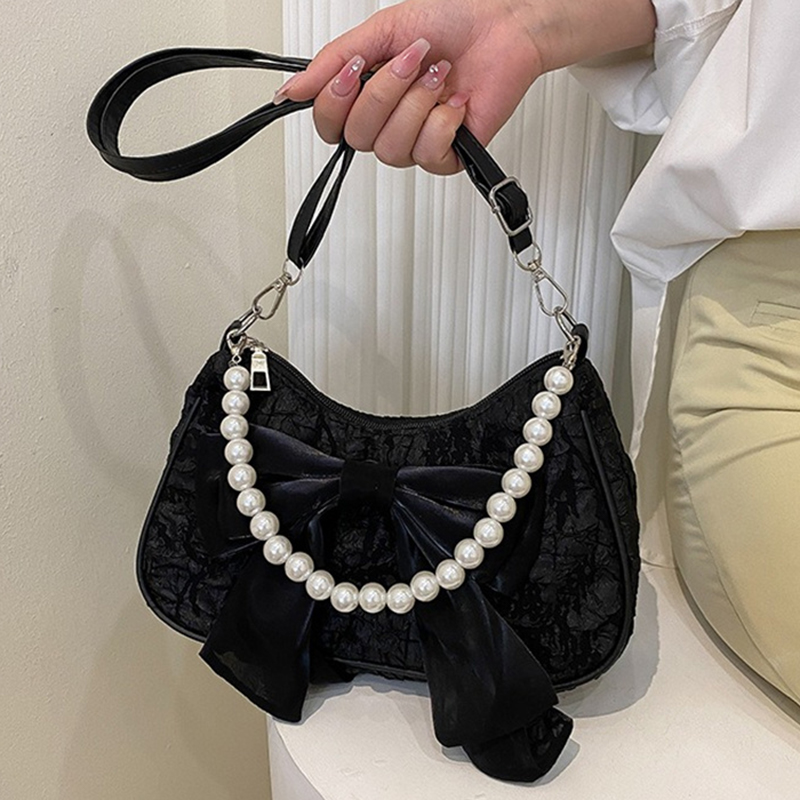 Witte Plooien Parel Vrouwelijk - Luxury Y2K Bags recensie en prijs