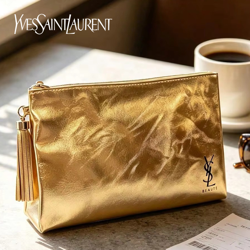 YSL Gouden Cosmetiktas, Draagb - Luxury Bags Consignment recensie en prijs