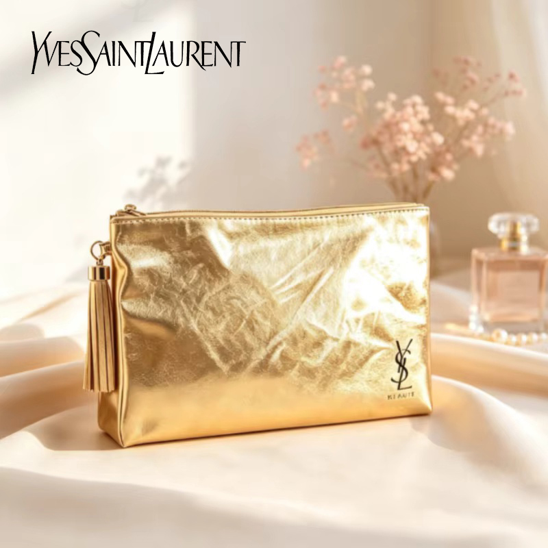 YSL Gouden Cosmetiktas, Draagb - Luxury Bags Consignment recensie en prijs
